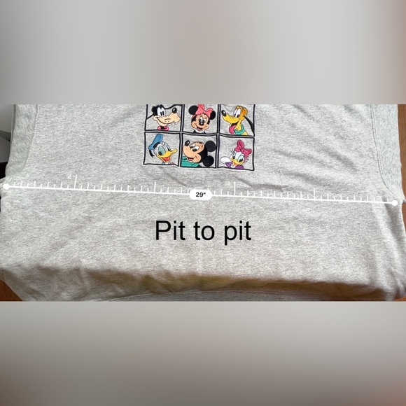 Disney Store embroidered grey pullover sweater | Sz 3X - Picture 7 of 8
